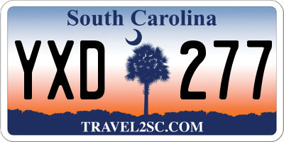 SC license plate YXD277