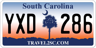 SC license plate YXD286