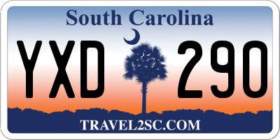 SC license plate YXD290