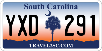 SC license plate YXD291
