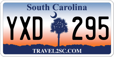 SC license plate YXD295