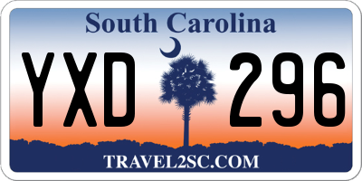SC license plate YXD296