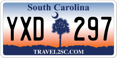 SC license plate YXD297
