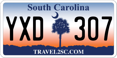 SC license plate YXD307