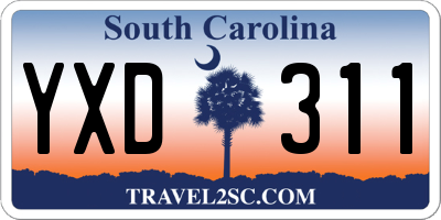 SC license plate YXD311