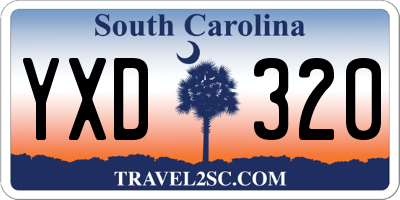 SC license plate YXD320