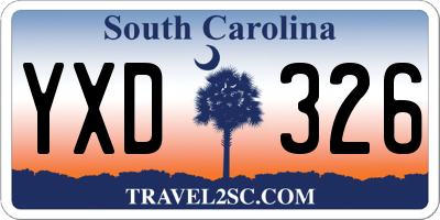 SC license plate YXD326