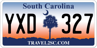 SC license plate YXD327