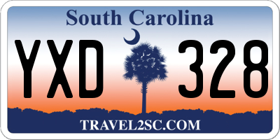 SC license plate YXD328