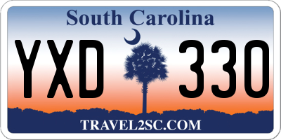 SC license plate YXD330
