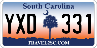 SC license plate YXD331