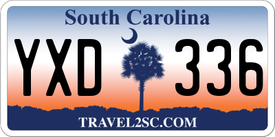 SC license plate YXD336
