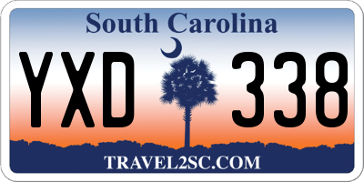 SC license plate YXD338