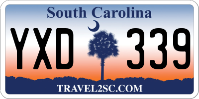 SC license plate YXD339
