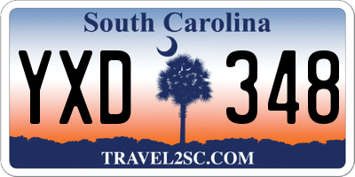 SC license plate YXD348