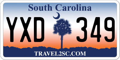 SC license plate YXD349