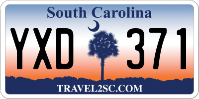 SC license plate YXD371