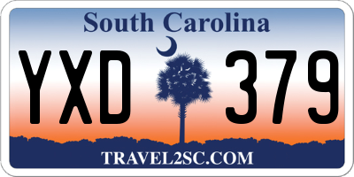 SC license plate YXD379