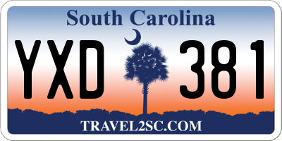 SC license plate YXD381