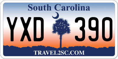 SC license plate YXD390