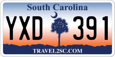 SC license plate YXD391