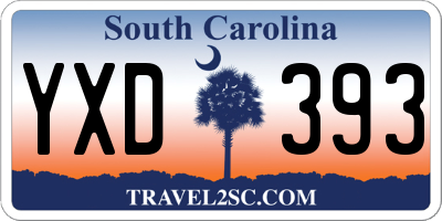 SC license plate YXD393