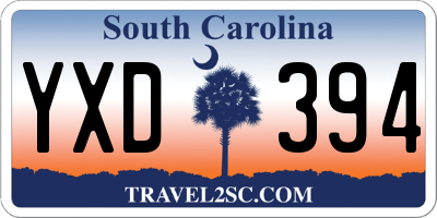 SC license plate YXD394