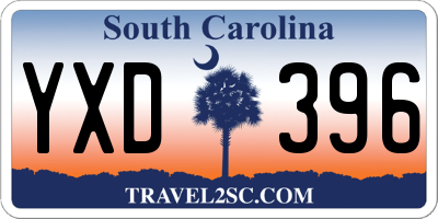 SC license plate YXD396