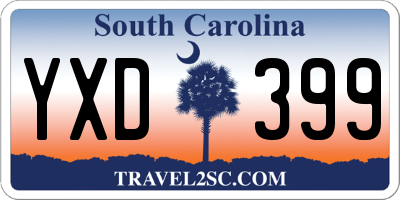 SC license plate YXD399