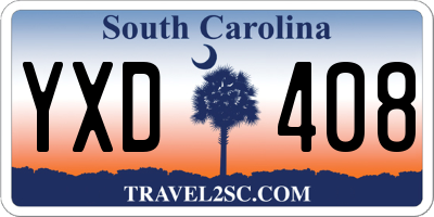 SC license plate YXD408