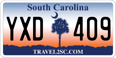 SC license plate YXD409