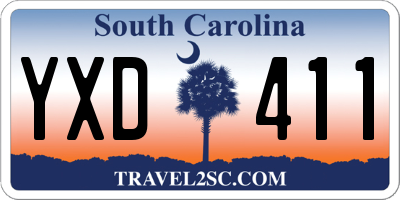 SC license plate YXD411