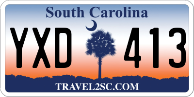 SC license plate YXD413