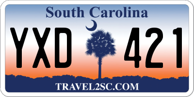 SC license plate YXD421