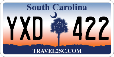 SC license plate YXD422