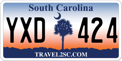 SC license plate YXD424