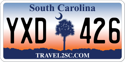 SC license plate YXD426