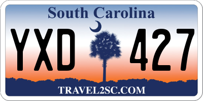SC license plate YXD427
