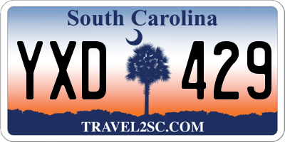 SC license plate YXD429