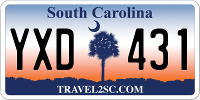 SC license plate YXD431