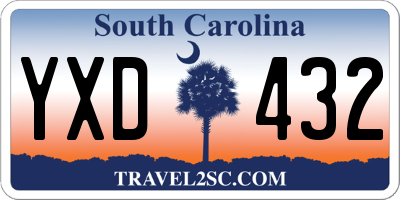 SC license plate YXD432
