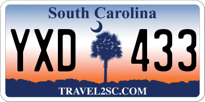 SC license plate YXD433
