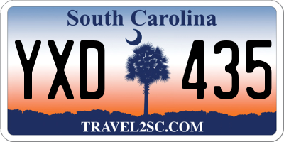 SC license plate YXD435