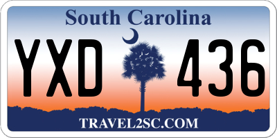 SC license plate YXD436