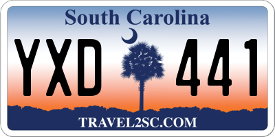 SC license plate YXD441