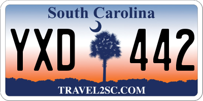 SC license plate YXD442