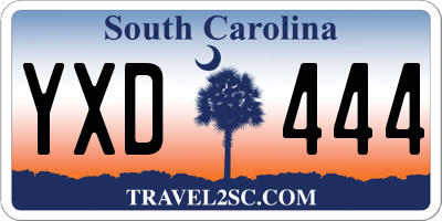 SC license plate YXD444