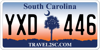 SC license plate YXD446