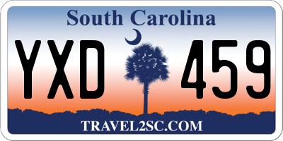 SC license plate YXD459