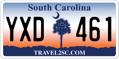 SC license plate YXD461